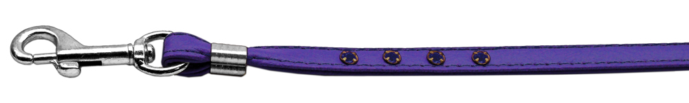 Comfort Harness Purple 3/8 Match-Jwl Leash Silver Hrdw
